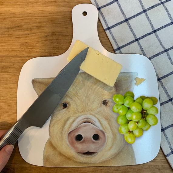 Large Pig Chopping Board Heat & Dishwasher Proof, Perfect for a Country  Kitchen 