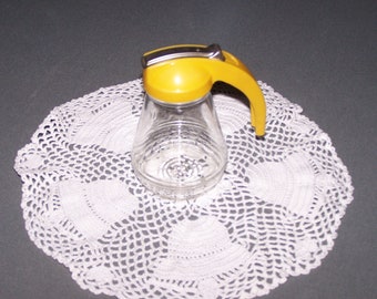 Vintage Glass Syrup Container