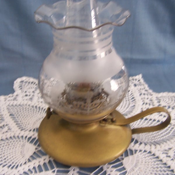 Double Wick Oil Lamp Etsy