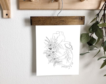 Anatomical Heart Proverbs 4:23 Wellspring of life digital print