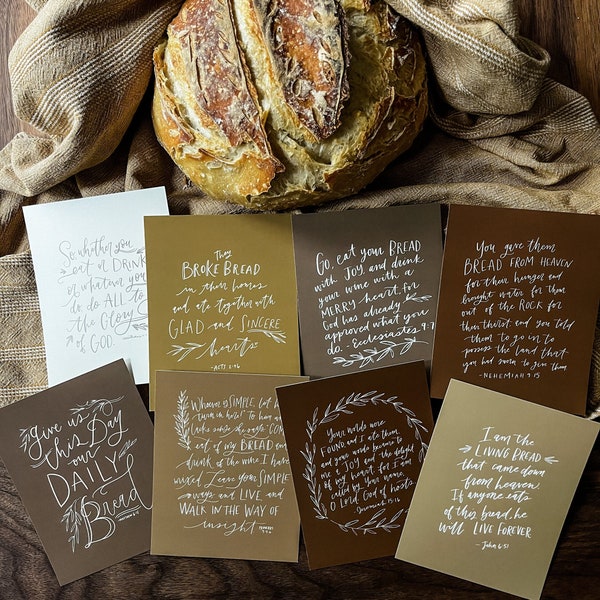 Bread of Life Scripture Card Set | Scripture | Set of 15 Cards