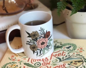 How Much More Floral Coffee Mug | Coffee Cup | Luke 12 | Consider the Wildflowers