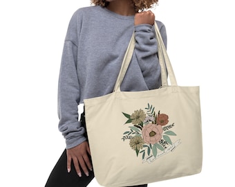 Large organic tote bag