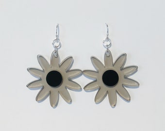 Black Daisy Earrings #BLM