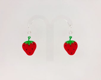 Strawberry Drop Earrings