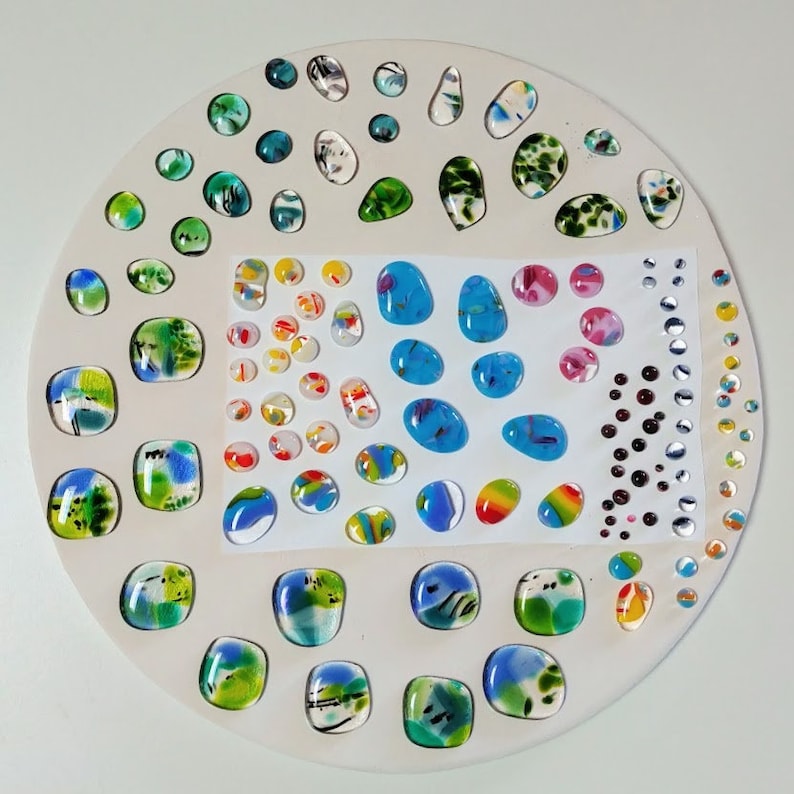 Fused Glass Tutorial Fusing and Using Glass Blobs Puddles Dots Etsy