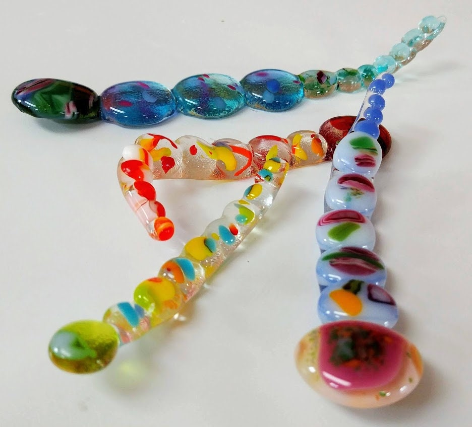 Fused Glass Tutorial Fusing and Using Glass Blobs Puddles Dots Etsy
