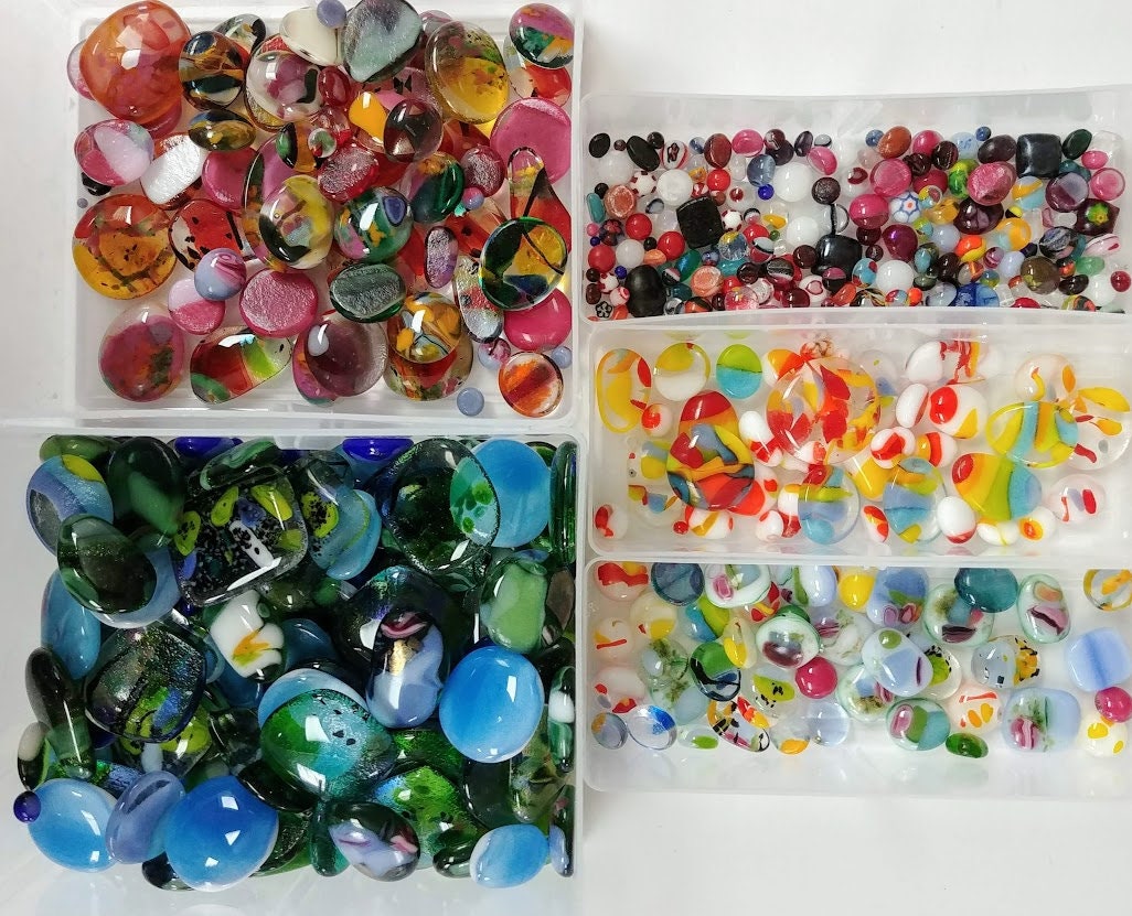 Fused Glass Tutorial Fusing and Using Glass Blobs Puddles Dots Etsy