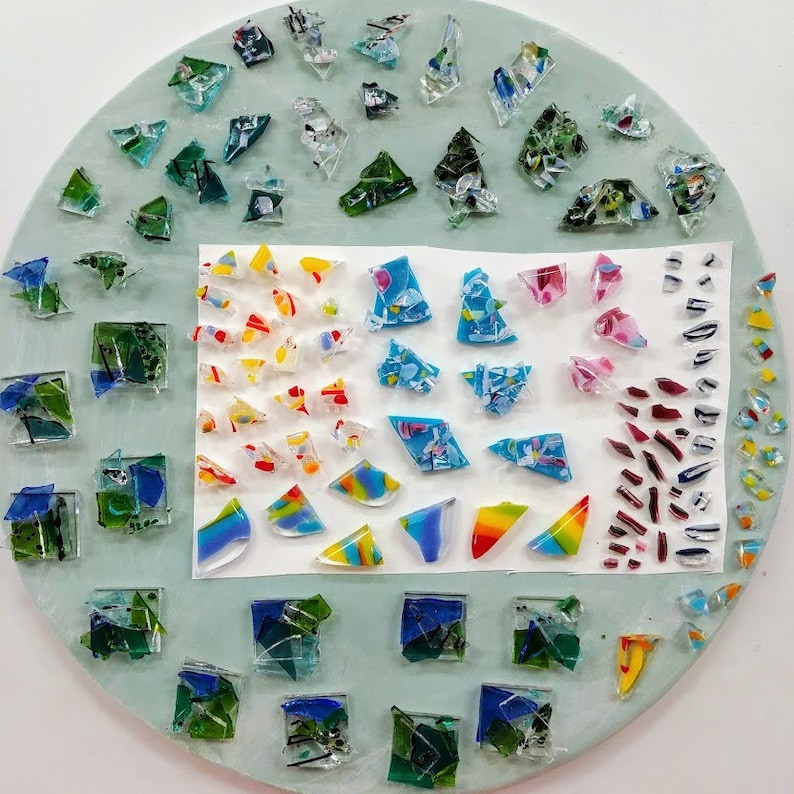 Fused Glass Tutorial Fusing and Using Glass Blobs Puddles Dots Etsy