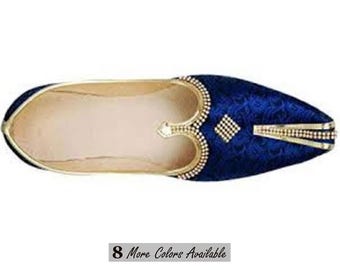 Indian Wedding Mojari - Wedding Footwear, Indian Wedding Footwear, Groom Mojari, Sherwani Shoes, Wedding Mojari, Indian Mojari For Men