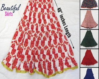 Long Skirt / Long Boho Skirt / Maxi Skirt / Full Length Skirt / Lehenga/ Cotton / Modest Skirt / Formal Skirt / Boho Skirt