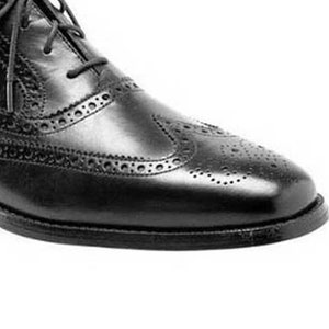 Leather Elevator Brogue Shoes - 3" Height Increase, Tall Men Shoes image 2