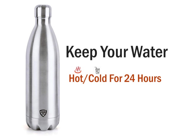 1000 Botella de agua aislada de acero inoxidable de 1 litro, termo de 1  litro + | Botella de agua de acero caliente y fría de 1 litro | Botellas de