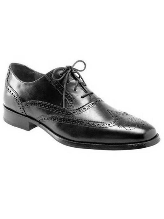 Leather Elevator Brogue Shoes - 3" Height Increase, Tall Men Shoes