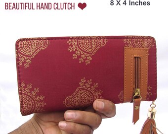 Women Gift, Clutch With Handle, Clutch Wristlet, Zipper Clutch, Women Hand Wallet, Tribal Clutch, Clutch Wallet, Birthday Gift For Her
