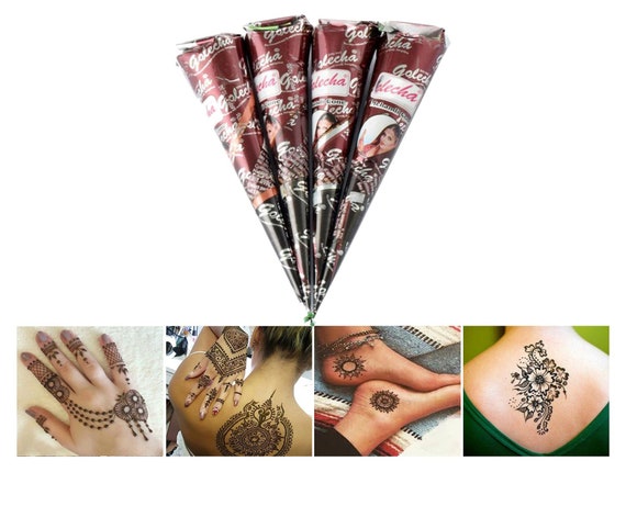 Natural Herbal Henna Cones Temporary Tattoo kit Body Ink Art Paint Mehandi  FAST