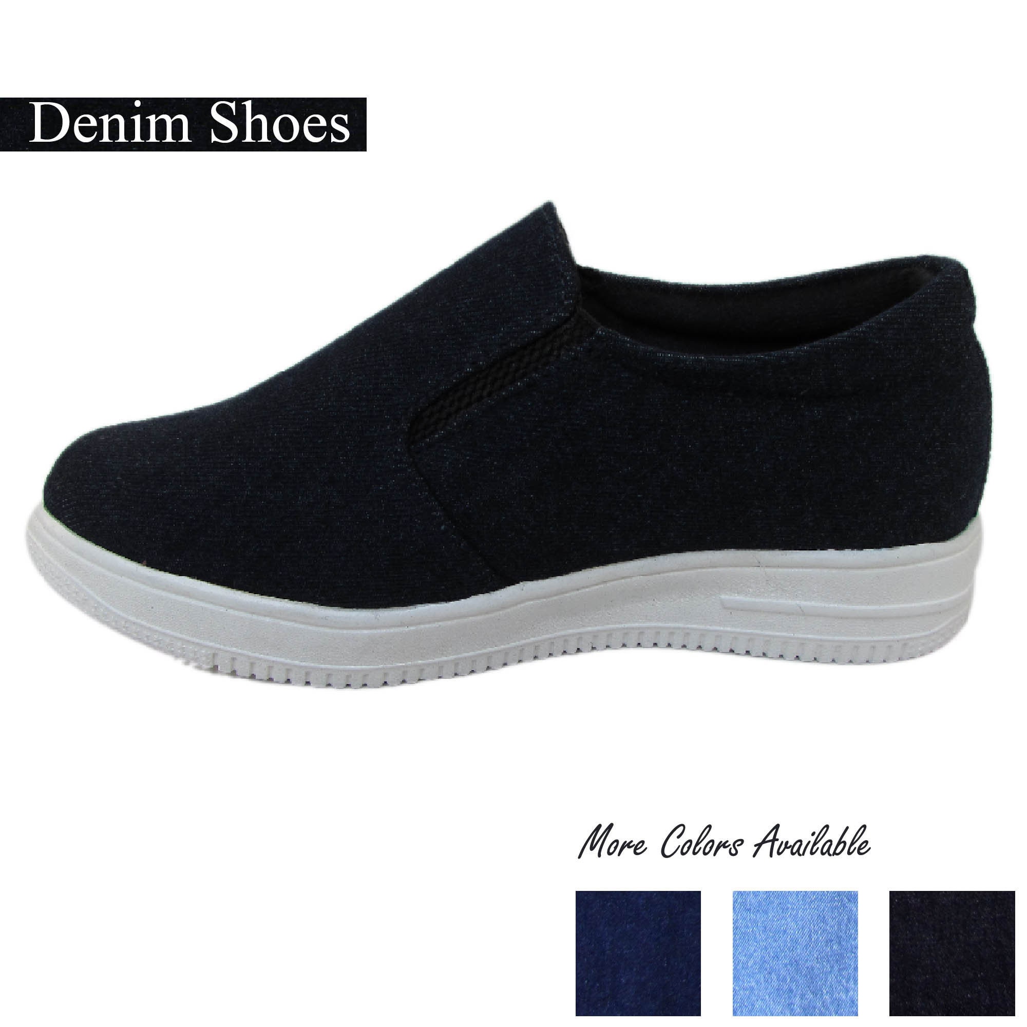 Zapatos de mezclilla con alzas para hombre - Zapatos de mezclilla con alzas para hombre / Zapatos de mezclilla para hombre / Zapatos de mezclilla / Za