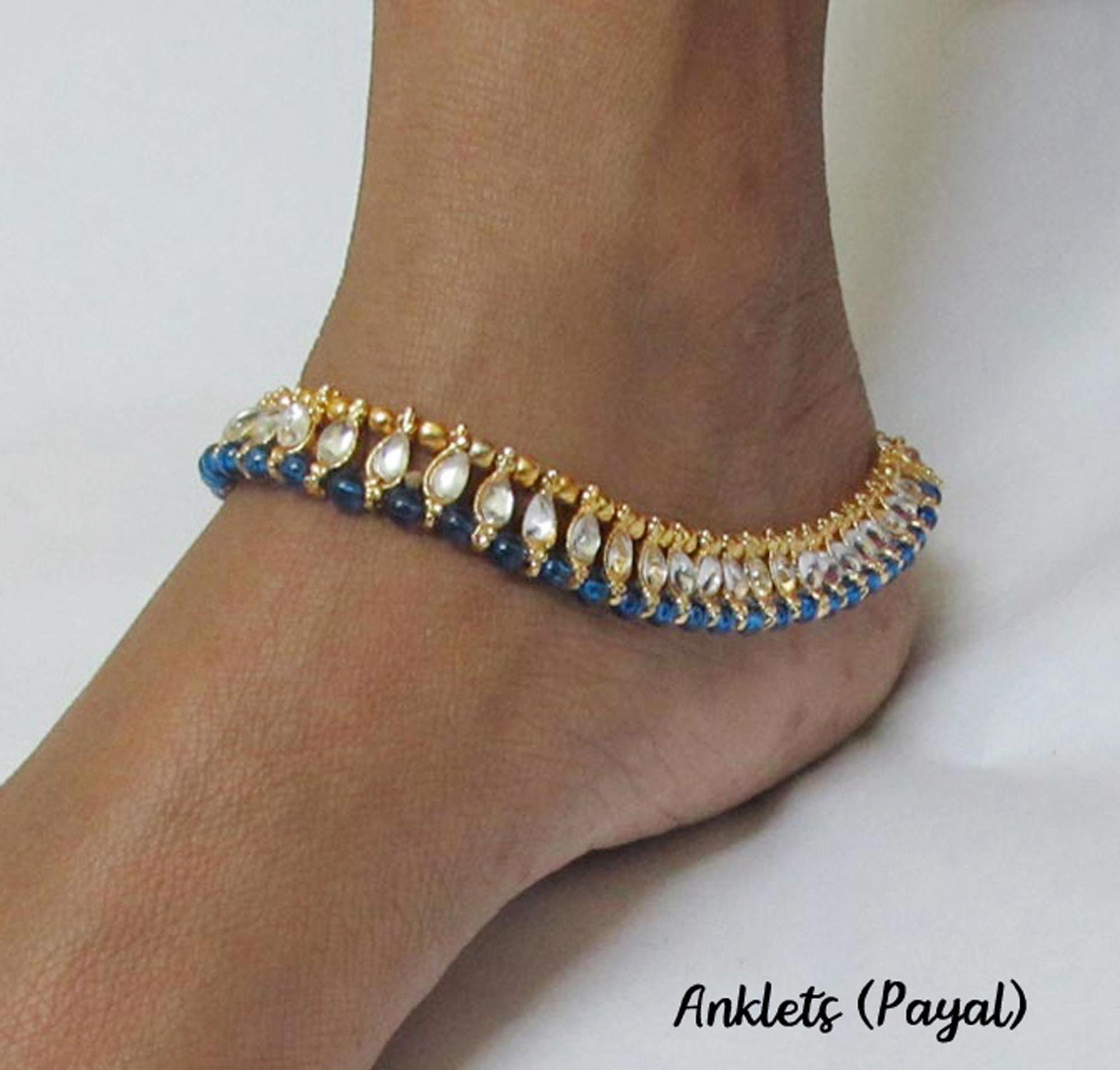 Very Beautiful Anklets/ Ankle Bracelets/ Indian Payal Etsy