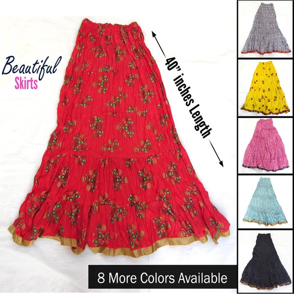 Beautiful Print Skirts - Beautiful Long Skirts / Full Length Skirt/ Lovely Skirts / Beautiful Skirts/ Boho Skirts For Women & Girls
