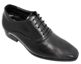Leather Elevator Dress Shoes – 3" Height Increase Elevator Shoes