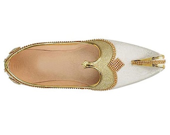 Mojari da sposa per uomo: scarpe Sherwani indiane fatte a mano