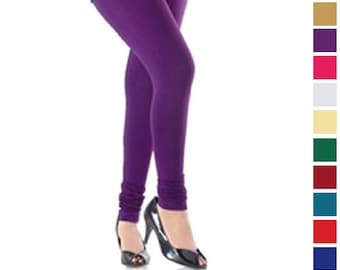Womens Cotton Leggings Pants Yoga Leggings Casual Trouser Ethnic Stretch Lycra Indian Comfortable Leggings