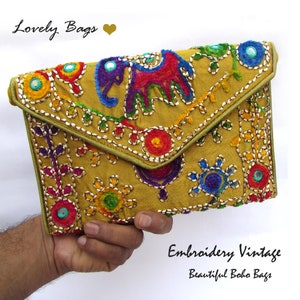 Bolsos de Hombro Dorados - Bolsos de Hombro Niña, Bolsos Dorados Mujer Bolsos de Estilista Bolsos Dorados Bordados Monedero Clutch de Mano Bolsos Tradicionales Niña