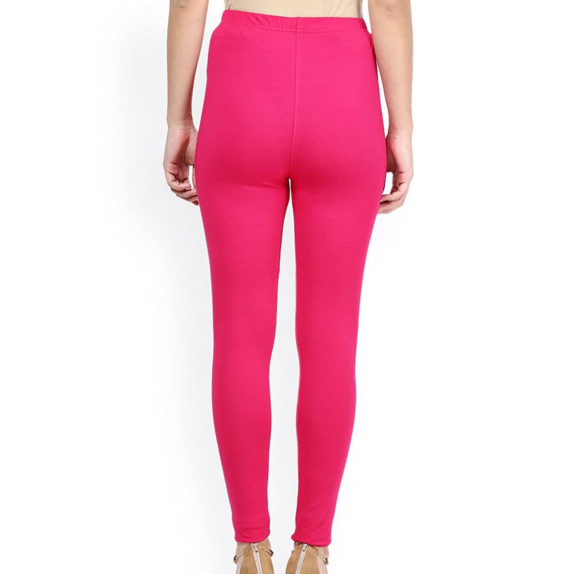 Pink Leggings Cotton Pink Leggings Blush Pink Etsy