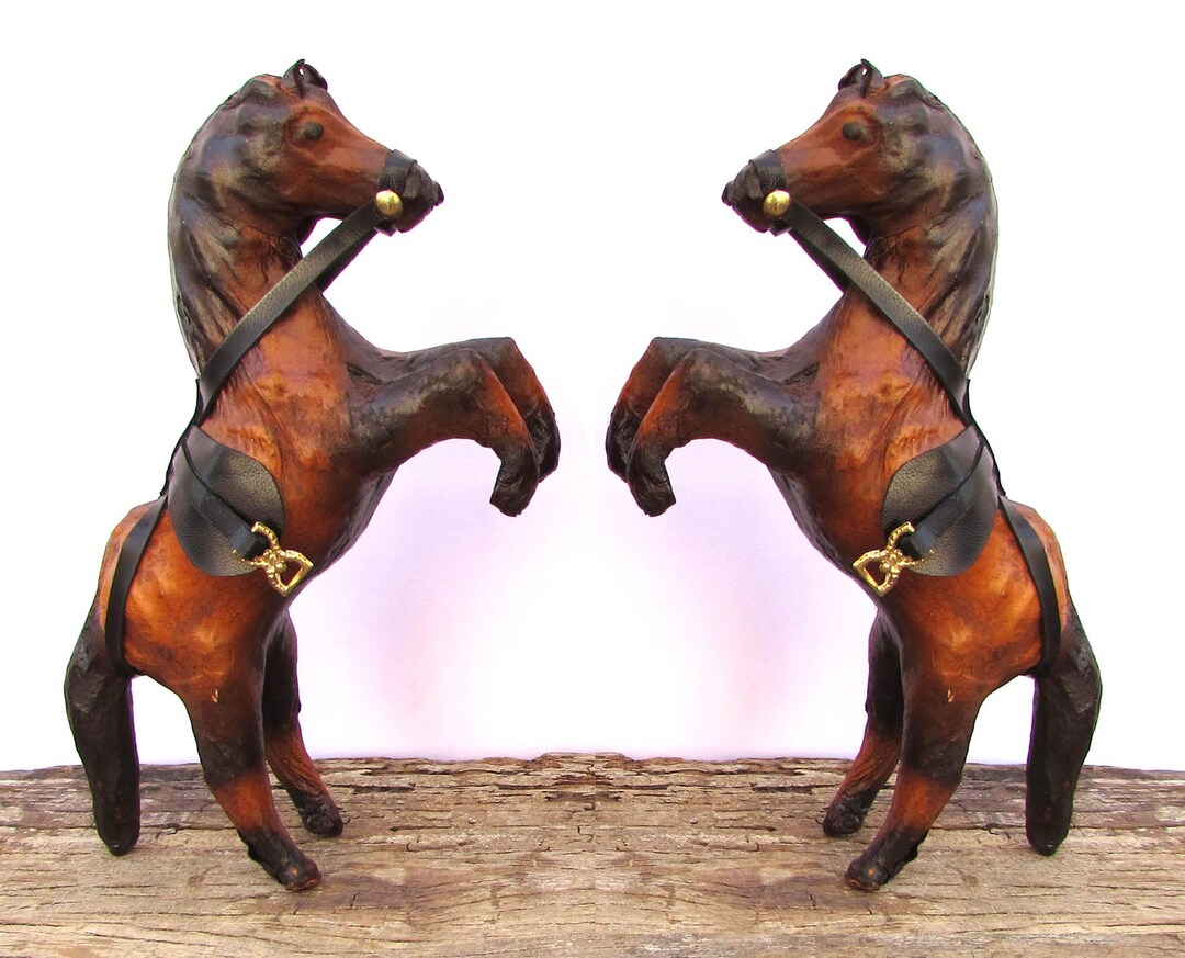 10 Leather Horse Sculpture Leather Horse Statue Horse Etsy