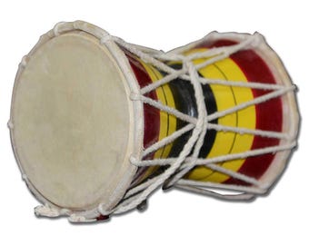Handmade Damroo Drum – Indian Folk Percussion Instrument, 5 Inch