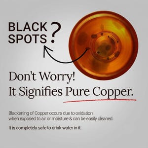 100% Pure Copper Water Bottle, Handmade Copper Bottle, Pure Hammered Copper Water Bottle 950 ML 32 OZ image 13