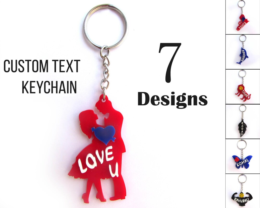 Personalized Key Chain Name on Key Chain Custom Name on Key Etsy