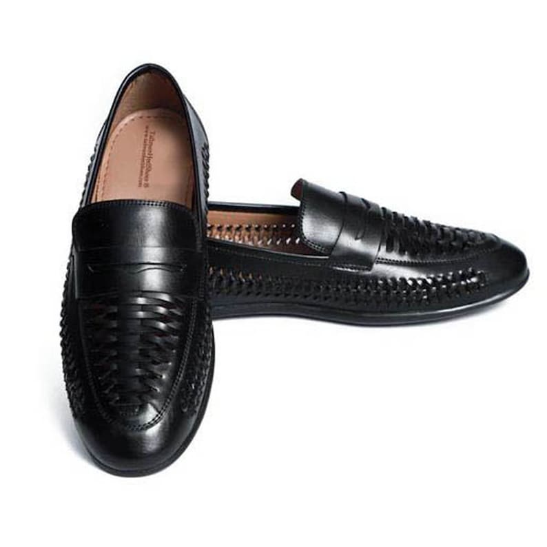 Loafers Men Hand Weaved - Celebrities Choice, Celebrity Loafers Shoes Genuine Leather Handmade Loafer For Men (Extra Comfortable) image 8