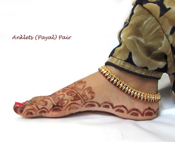 Pearl Anklet Good Luck Anklet Gold Clover Bracelet - Etsy | Ankle bracelets,  Ankle bracelets gold, Pearl ankle bracelet