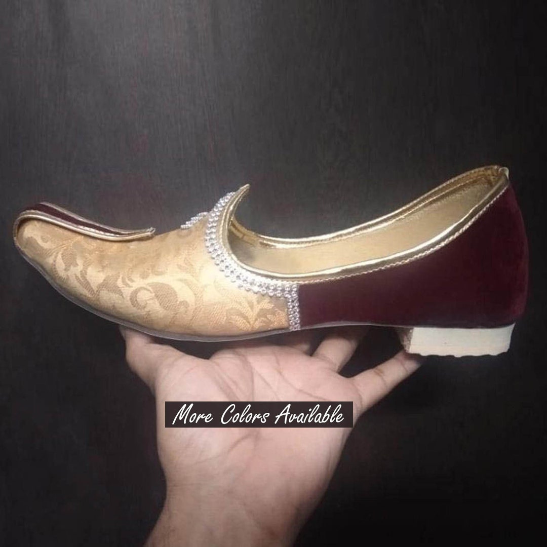 Beautiful Men's Wedding Shoes - Sherwani Shoes for Men,handmade Shoes ...