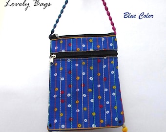 Embroidered Tribal Shoulder Bag, Boho Envelope Style