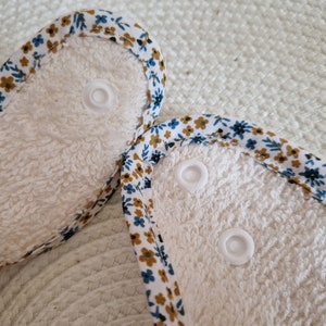 Baby bib floral pattern 100% Oeko Tex cotton image 8