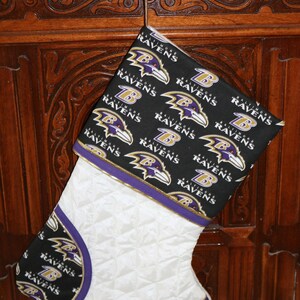 Baltimore Raven 1 Handmade Custom Christmas Stocking