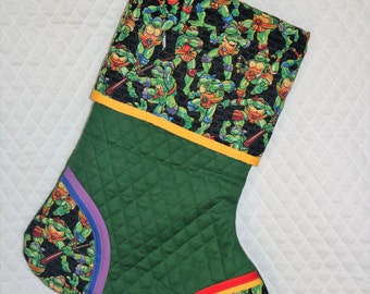 Teenage Mutant Ninja Turtles Handmade Custom Christmas Stocking