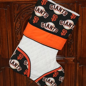 San Francisco Giants Baseball 2 Handmade Custom Christmas Stocking