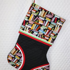 School Books Handmade Custom Christmas Stocking