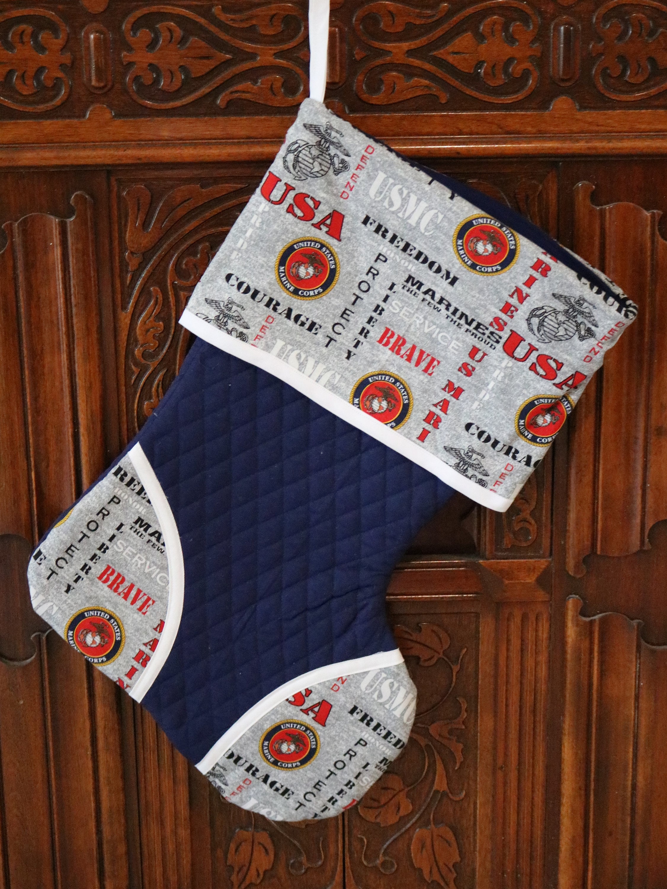 Usmc Christmas Stockings - Etsy