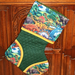 Group Dinosaur 1 Handmade Custom Christmas Stocking