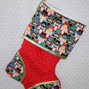 Traditional Nutcracker (2) Handmade Custom Christmas Stocking