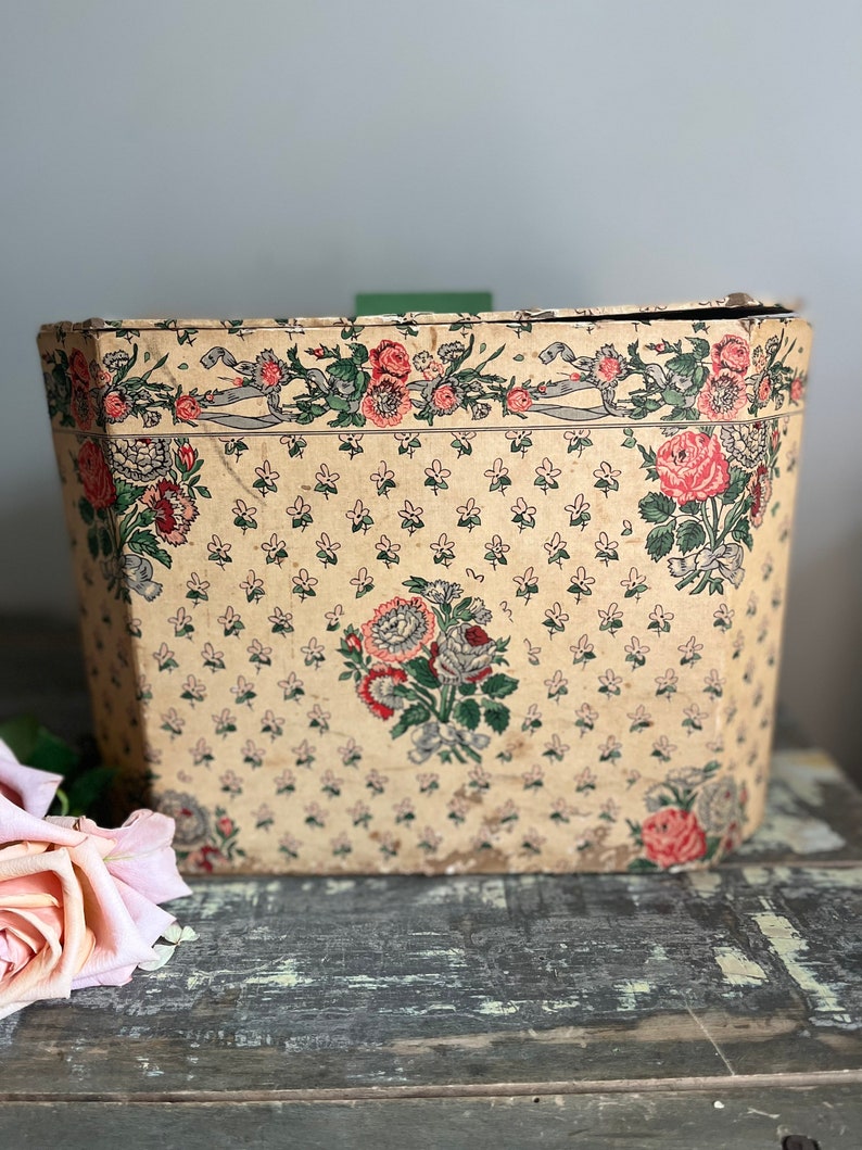 Antique Wallpaper Box 1930s Wallpaper Box Antique Storage Etsy