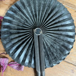 Antique Mourning Fan Victorian Mourning Fan-Antique Black Mourning Fan-Victorian Mourning Victorian Macabre Bild 3