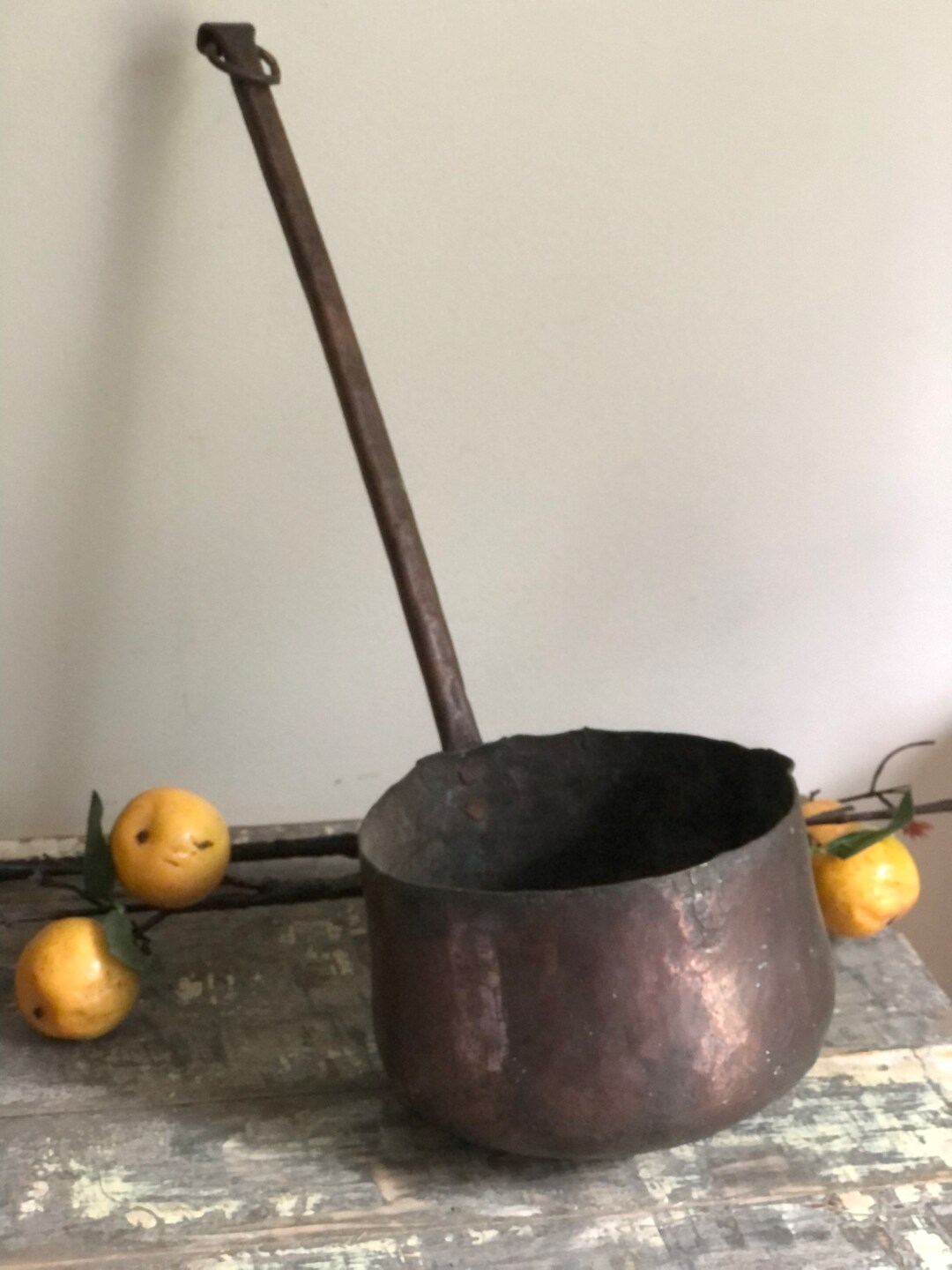 Antique Hammered Copper Ladlelarge Antique Copper Scoopantique