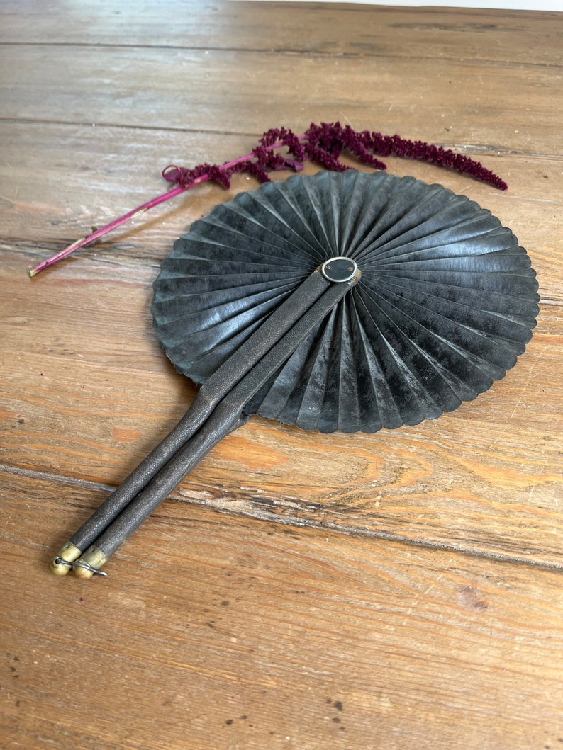 Antique Mourning Fan Victorian Mourning Fan-Antique Black Mourning Fan-Victorian Mourning Victorian Macabre image 7