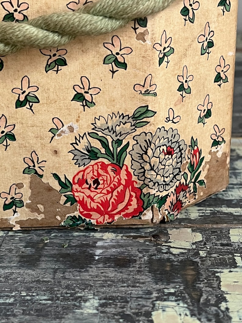 Antique Wallpaper Box 1930s Wallpaper Box Antique Storage Etsy