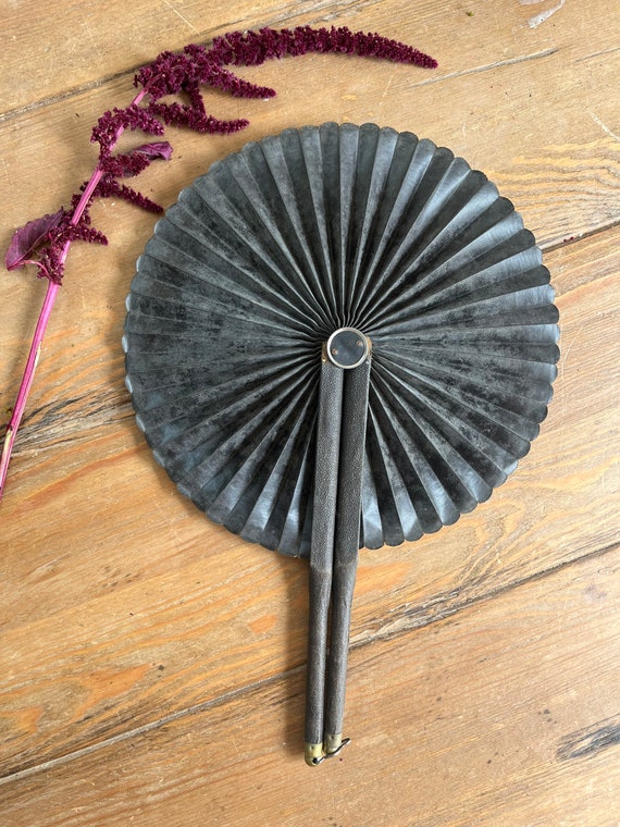 Antique Mourning Fan- Victorian Mourning Fan-Anti… - image 2